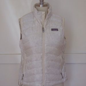Patagonia Down Vest, White/Ivory